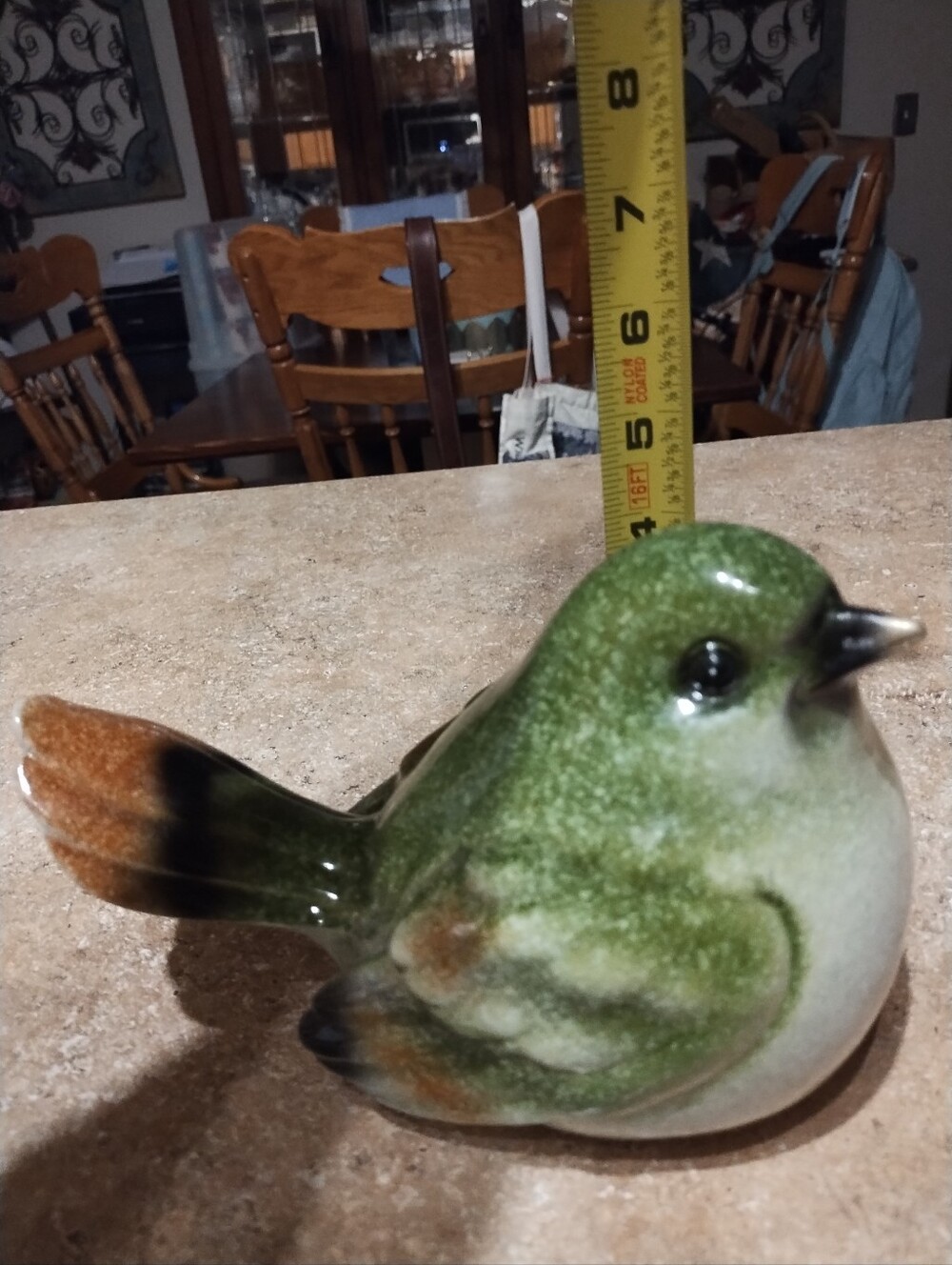 Cute Green Bird Figurine - Picture 5 of 6